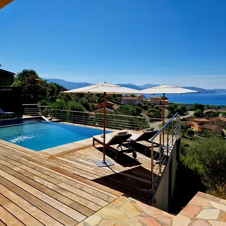 Modern 5 Double Bedrooms, New Ac, Private Pool And Stunning View 800 M From Villa Sagone (Corsica)