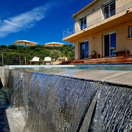 别墅 Modern 5 Double Bedrooms, New Ac, Private Pool And Stunning View 800 M From 萨戈内