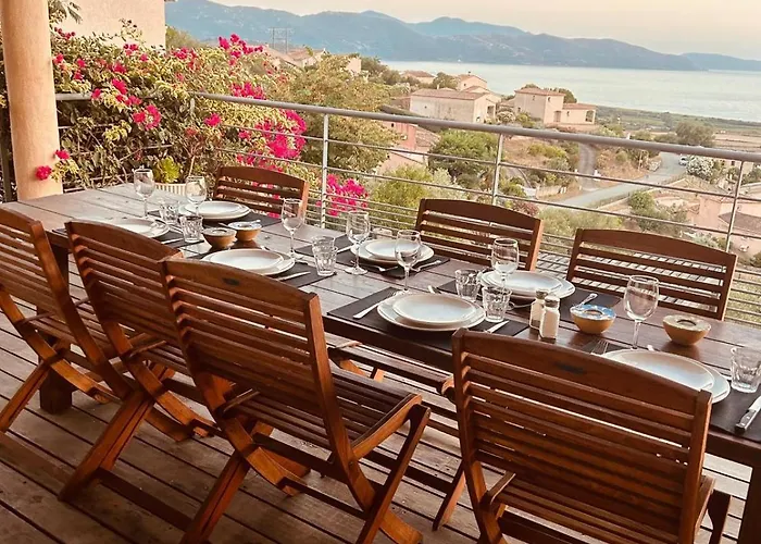 Modern 5 Double Bedrooms, New Ac, Private Pool And Stunning View 800 M From Villa Sagone (Corsica)