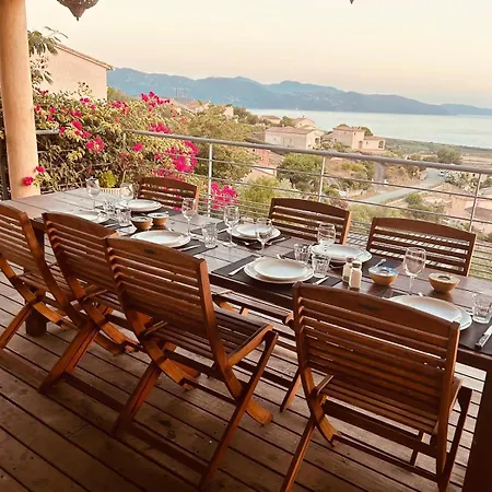 Modern 5 Double Bedrooms, New Ac, Private Pool And Stunning View 800 M From Βίλα Sagone (Corsica)