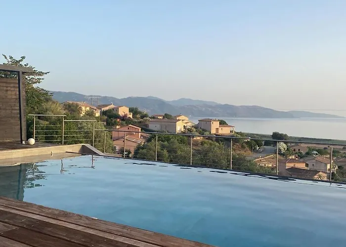 Modern 5 Double Bedrooms, New Ac, Private Pool And Stunning View 800 M From Villa Sagone (Corsica)