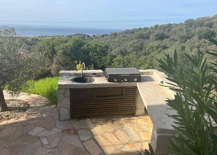 别墅 Modern 5 Double Bedrooms, New Ac, Private Pool And Stunning View 800 M From 萨戈内